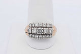 0.91cttw Diamond Ring In 14k Yellow Gold 6.1 Grams Size 9.5 Eb0326coxdu