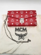 Mcm Tracy Red Viestos Chain Crossbody Bag Do0824loxde