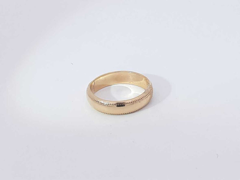 14k Yellow Gold 3.3 Grams Wedding Band Size 5 Aa0825lzxsa