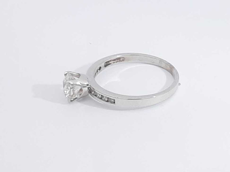 1.14 Cttw Diamond 10k White Gold Ring 2.8 Grams Size 9.5 Aa0525lsxzsa