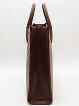 Gucci Gg Coated Canvas Interlocking G Tote Beige Aa0526cpzsa