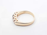0.60 Cttw Diamond & 14k Yellow Gold Four Stone Ring 5 Grams Size 6.25 Fw0926rxzdu