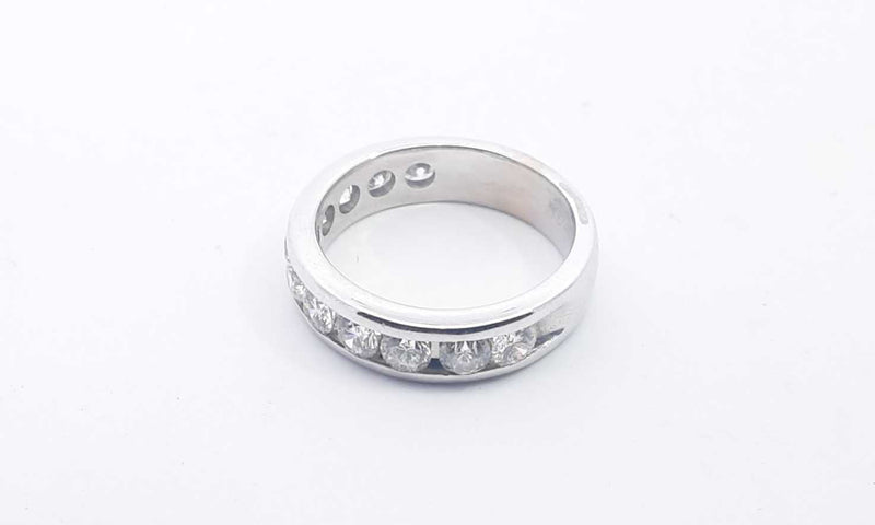 18k White Gold 1.32ctw Diamond Ring Size 5, 5.07 Grams Hs0923rxzsa