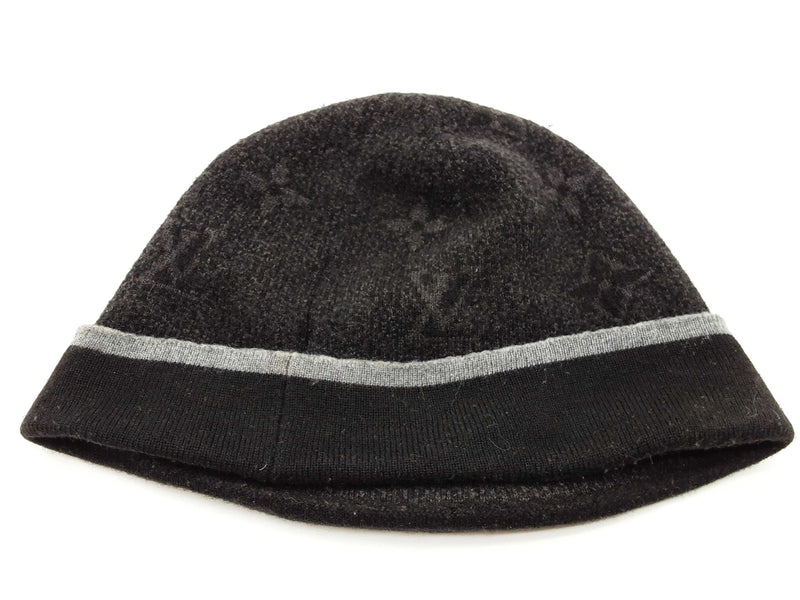 Louis Vuitton Black Logo Wool Beanie Size S Do0825lrxde