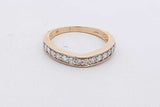 0.14cttw Diamond Band Ring In 14k Yellow Gold 3.1 Grams Size 7 Eb0726oxzsa