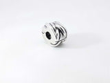 Pandora Braided Clip Charm In Sterling Silver Silver 2.7 Grams Fw0926rdu