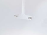 0.50 Cttw Lab Grown Diamond Studs 14k White Gold Earrings .9 Grams Aa0725lwosa