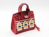 Mini Boutique Bag Charm In Red Fw0825edu