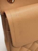 Chanel Quilted Caviar Leather Double Flap Shoulder Bag Eb0226woxzde