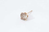 0.50ctw Diamond Single Stud Earring In 14k Yellow Gold 0.5 Grams Eb0726lxzdu