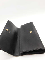 Yves Saint Laurent Kate Black Leather Clutch Eb0626orxde