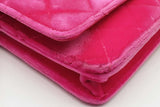 Chanel Hot Pink Quilted Velvet Wallet On Chain Eb0726lxxzsa
