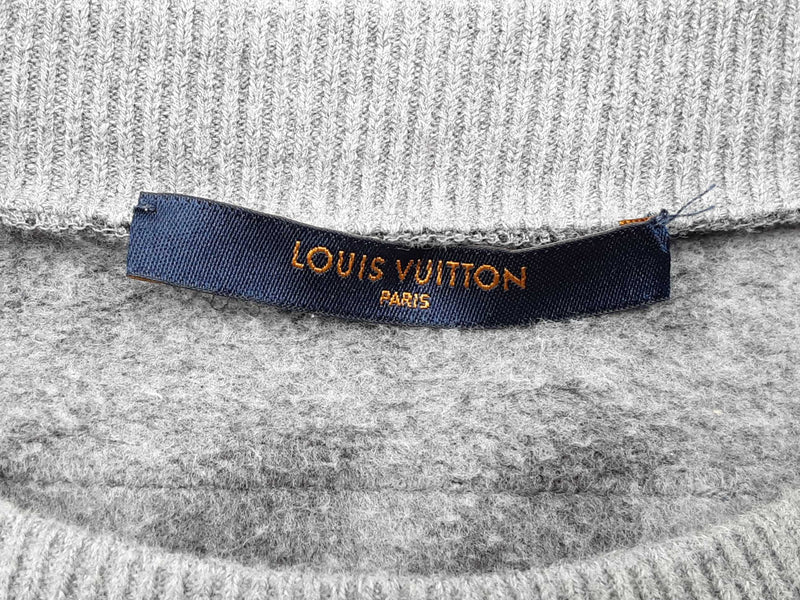 Louis Vuitton X Nba Logo Gray Cotton Sweatshirt Size Xxl Do0425wxzde