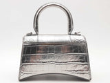 Balenciaga Hour Glass Silver Handbag Aa0426wrzsa