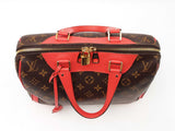 Louis Vuitton Retiro Handbag In Monogram Coated Canvas & Red Leather Fw0625wzxdu