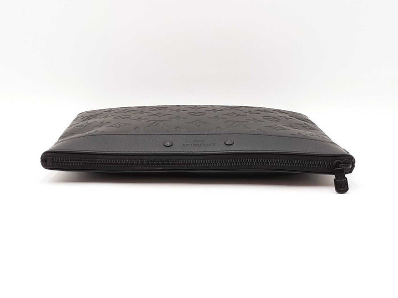 Louis Vuitton To-go Pochette In Monogram Shadow Black Leather Fw1125wzxdu