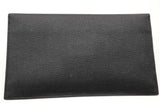 Yves Saint Laurent Uptown Pouch Black Leather Envelope Clutch Eb0826oxzsa