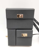 Hermes Kelly Multi Pocket To Go Gray Epsom Palladium Crossbody Bag Do0125loxzxde