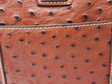 Dooney & Bourke Ostrich Leather Lexington Tote Bag In Cognac Eb0326pxsa