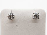 3.0 Cttw Lab Grown Diamonds 14k Wg 1.5g Screw Back Stud Earrings Do0726rrxde