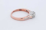 0.43cttw Diamond Ring In 14k Rose Gold 2.8 Grams Size 7 Eb0426opxdu