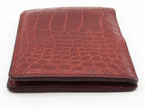 Louis Vuitton Red Crocodile Leather Bifold Wallet Do0926ixzde