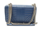 Prada Diagramme Blue Quilted Leather Flap Shoulder Bag Sd0626crzdu