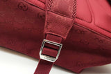 Gucci Gg Monogram Red Canvas Backpack Eb0226lxxzde