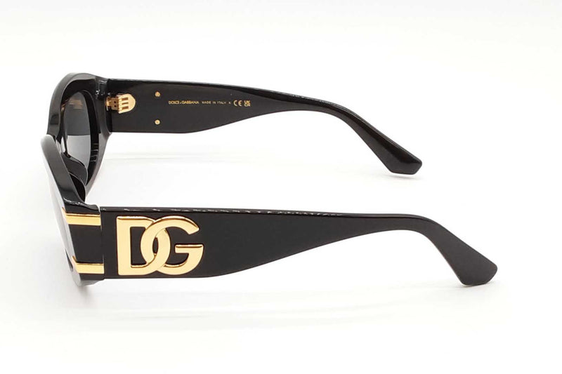 Dolce & Gabbana Dg4502 Oval Sunglasses In Black Eb1125ixde