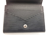 Louis Vuitton Envelope Carte De Viste Black Epi Leather Card Holder Wallet Do0626lxzde