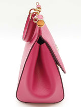 Dolce & Gabbana Sicily Fuschia Pink Saffiano Leather Crossbody Bag Do0425irxde