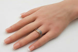 0.36 Cttw Diamond & 18k Gold Stacking Wave Rings 8.8 Gram Size 4.75 Fw00726crzdu