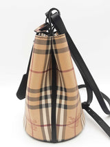Burberry Haymarket Check Bucket Crossbody Bag Eb0226oxzsa