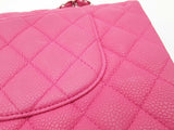 Chanel Classic Double Flap Pink Quilted Suede Cavier Shoulder Bag Do0825ixzxde