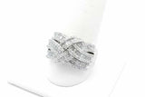 0.68cttw Diamond Ring In 14k White Gold 7.2 Grams Size 9.25 Eb0826orxsa