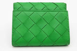 Bottega Veneta Intrecciato Green Leather Wallet Eb0526lixsa