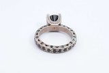 Approx. 2.22ctw Black Diamond Ring In 10k White Gold 5.2 Grams Size 6 Eb1124ixdu