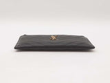 Yves Saint Laurent Chevron-quilted Pebbled Leather Bill Holder Fw0725wzxdu