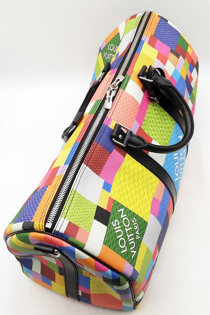 Louis Vuitton Keepall Bandouliere 50 In Multicolor Damier Graphite Fw1025wzxzdu