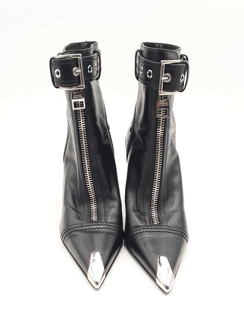 Alexander Mcqueen Slash Biker Boots Size 37 Eb1124lrxsa