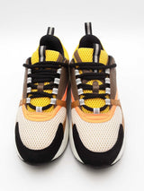 Christian Dior B22 Ebony Yellow Camel Technical Mesh Sneakers Size 42 Eb526lxzsa