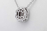 14k White Gold Diamond Pendant Necklace 4.4 Grams 17 Inch Eb0726pxzsa