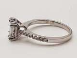 0.58 Cttw 18k White Gold 3.1g Ring Size 6.5 Do0825lxzxde
