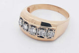 0.55cttw Diamond Ring In 14k Yellow Gold 8.5 Grams Size 14 Eb0326icrsa