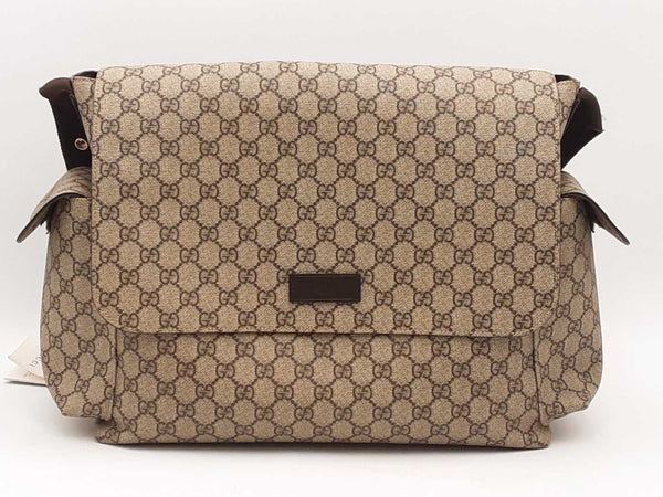Gucci Gg Diaper Bag Coated Canvas Aa0625przsa