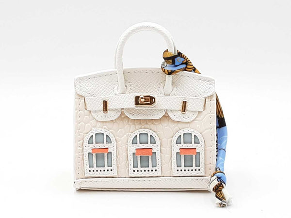 Mini Boutique Bag Charm In Ivory Fw0825edu
