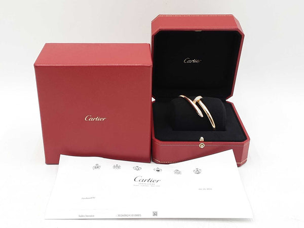 Cartier Juste Un Clou Diamond & 18k Gold Bracelet 48.8 Gm Size 19 Fw0925lzxzxdu