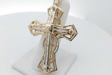 1.86cttw Diamond Cross Pendant In 10k Yellow Gold 15.9 Grams Eb1026loxzsa
