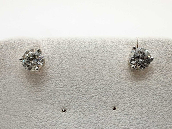 1.43 Ctw Diamonds 14k White Gold 1.1g Stud Earrings Do0225lxzxde