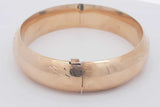 14k Yellow Gold Hinged Bangle Bracelet 19.1 Grams Eb0422lxxzsa